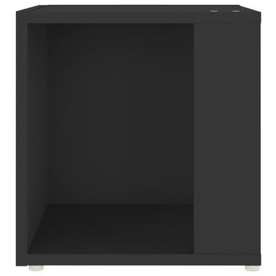 vidaXL Mesa de apoio 33x33x34,5 cm derivados de madeira preto