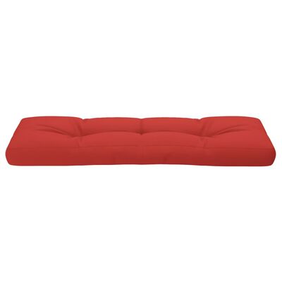 vidaXL Almofadão para sofá de paletes 120x40x12 cm tecido vermelho