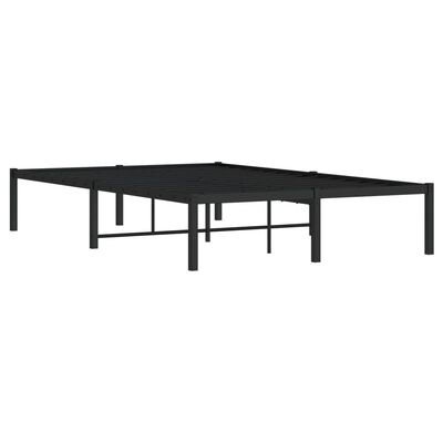 vidaXL Estrutura de cama 120x200 cm metal preto