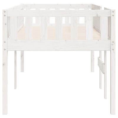 vidaXL Cama de criança sem colchão 75x190 cm pinho maciço branco