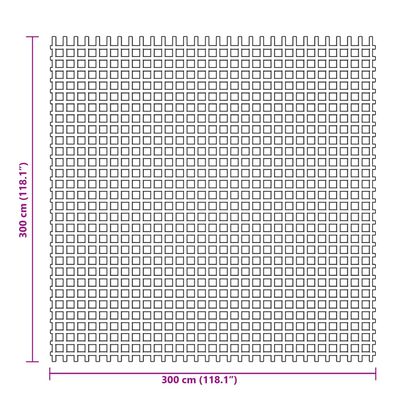 vidaXL Tapete de campismo 3x3 m azul