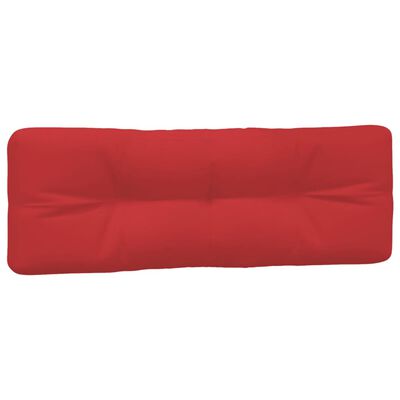 vidaXL Almofadões para móveis de paletes 7 pcs tecido vermelho