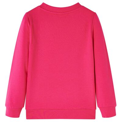 Sweatshirt para criança rosa-brilhante 116