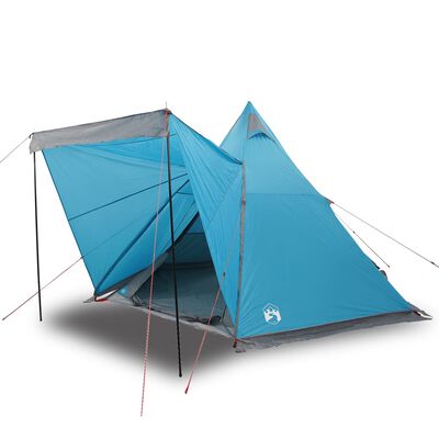 vidaXL Tenda familiar tipi para 6 pessoas impermeável azul