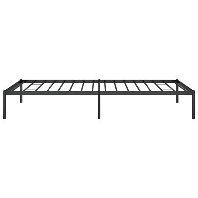 vidaXL Estrutura de cama 100x200 cm metal preto