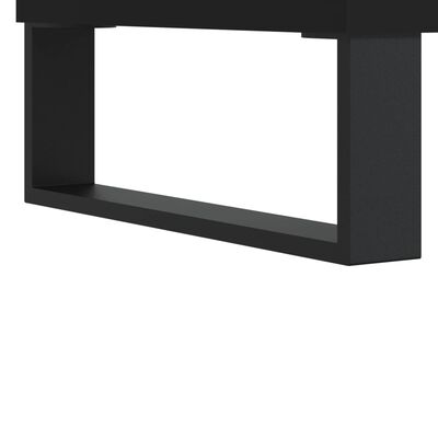 vidaXL Mesa de cabeceira 40x35x47,5 cm derivados de madeira preto