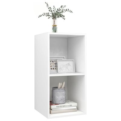 vidaXL Armário de parede para TV 37x37x72 cm derivados madeira branco