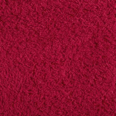 vidaXL Toalhas de mãos premium SOLUND 10pcs 50x100cm 600 gsm vermelho