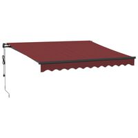 vidaXL Toldo retrátil automático 300x250 cm bordô