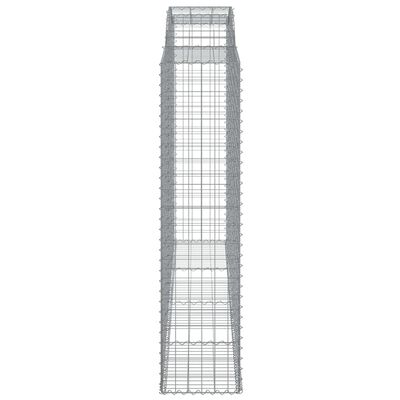 vidaXL Cestos gabião arqueados 9pcs 300x50x200/220cm ferro galvanizado