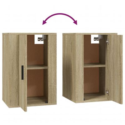 vidaXL Móveis de TV de parede 2 pcs 40x34,5x60 cm carvalho sonoma