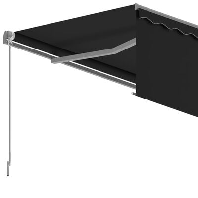 vidaXL Toldo retrátil manual com estore 3,5x2,5 m antracite