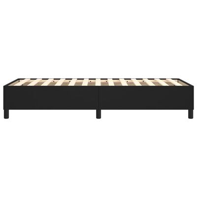 vidaXL Estrutura de cama 100x200 cm couro artificial preto