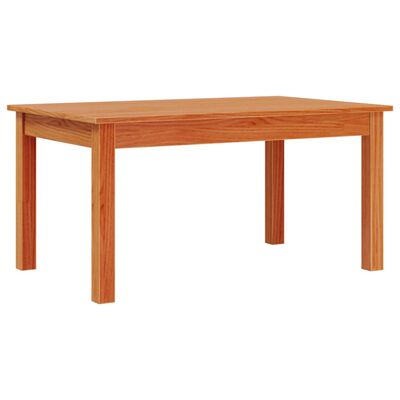 vidaXL Mesa de centro 80x50x40 cm madeira pinho maciça castanho cera