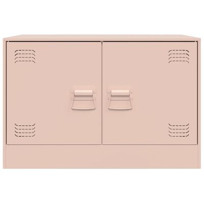 vidaXL Móvel de TV 67x39x44 cm aço rosa