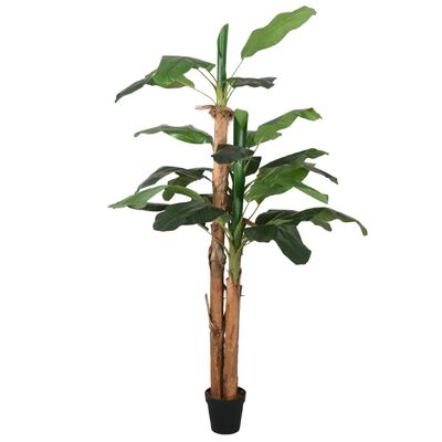 vidaXL Bananeira artificial 22 folhas 200 cm verde