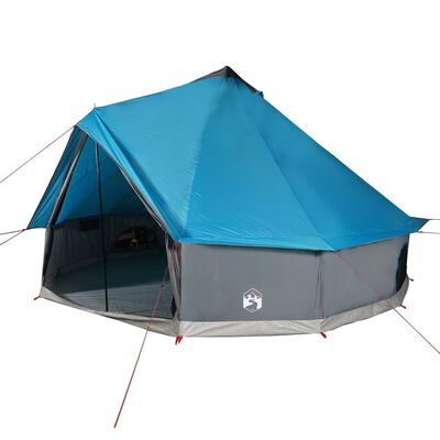 vidaXL Tenda familiar tipi para 8 pessoas impermeável azul