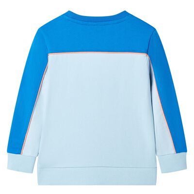 Sweatshirt para criança azul-brilhante e azul-claro 116