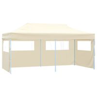 vidaXL Tenda para festas pop-up dobrável 3 x 6 m creme