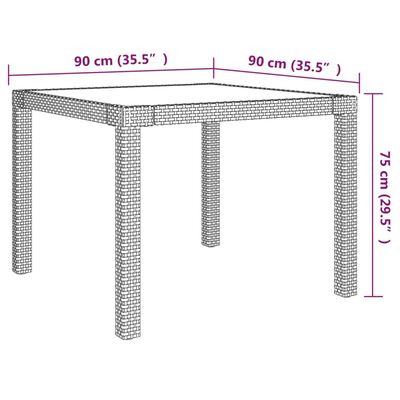 vidaXL Conjunto jantar p/ exterior com almofadões 3 pcs vime cinzento