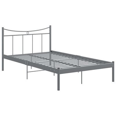 vidaXL Estrutura de cama 120x200 cm metal cinzento