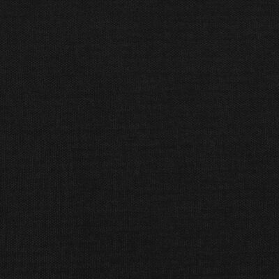 vidaXL Cama com molas/colchão 200x200 cm tecido preto