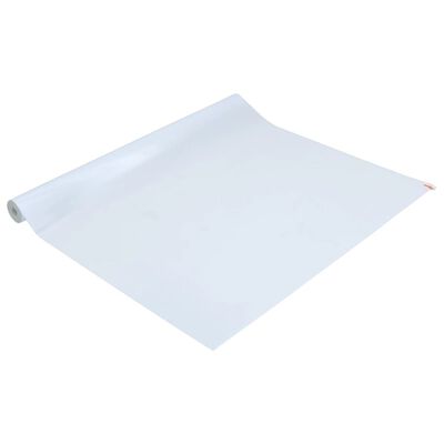 vidaXL Película janela estática 60x1000 cm PVC branco transpar. fosco