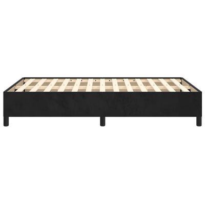 vidaXL Estrutura de cama 120x200 cm veludo preto