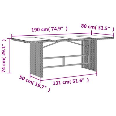 vidaXL 9 pcs conjunto de jantar p/ jardim c/ almofadões vime PE preto