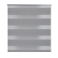 Estore de rolo 60 x 120 cm, linhas de zebra / Cinza