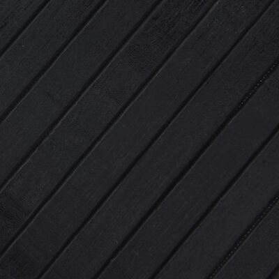 vidaXL Tapete retangular 100x500 cm bambu preto