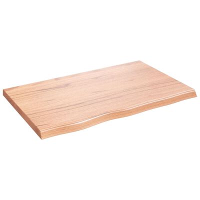 vidaXL Bancada p/ WC 80x50x(2-4) cm madeira maciça tratada castanho