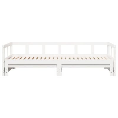 vidaXL Sofá-cama sem colchão 80x200 cm madeira de pinho maciça branco