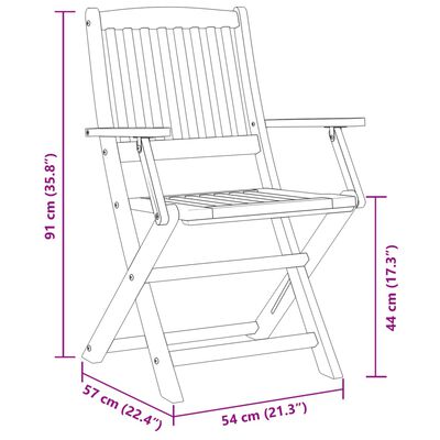 vidaXL 9 pcs conj. de jantar para jardim 180x90x75 cm acácia maciça