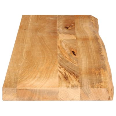 vidaXL Tampo de mesa c/ borda viva 110x30x2,5 cm mangueira maciça