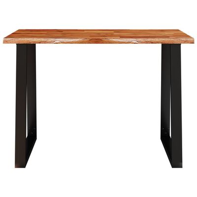 vidaXL Mesa de jantar c/ bordas vivas 110x70x75 cm acácia maciça