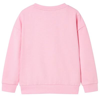 Sweatshirt para criança cor rosa 140