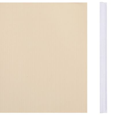 vidaXL Painel de privacidade para jardim 35x0,19 m PVC creme