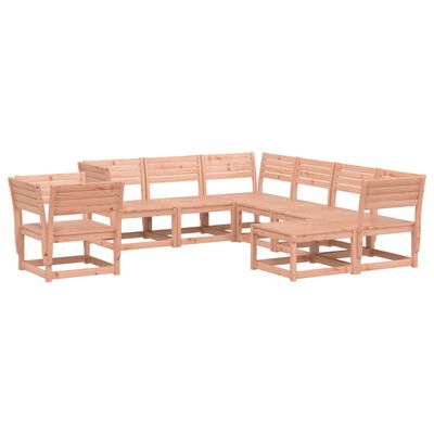 vidaXL 8 pcs conjunto lounge de jardim madeira de douglas maciça