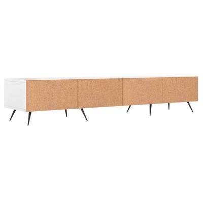 vidaXL Móvel de TV 150x36x30 cm derivados de madeira branco