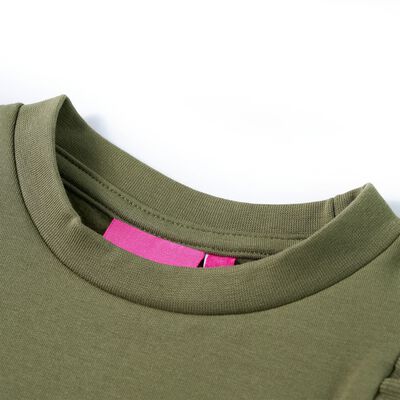 Sweatshirt para criança cor caqui 104