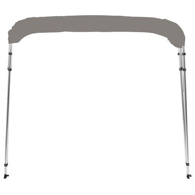 vidaXL Toldo de 4 arcos Bimini 243x180x137 cm cinzento