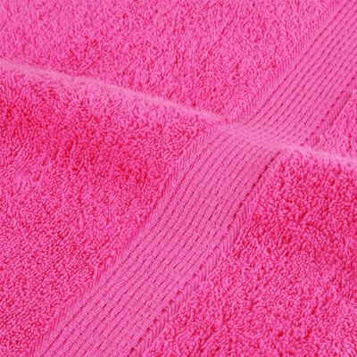 vidaXL Toalhas premium SOLUND 2 pcs 100x200 cm 600 gsm rosa