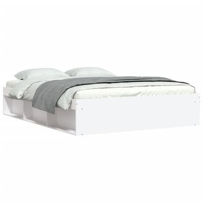 vidaXL Estrutura de cama king 150x200 cm branco