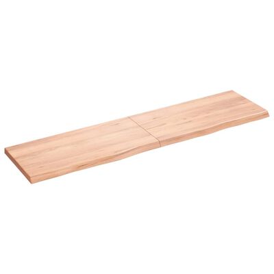 vidaXL Prateleira de parede 160x40x(2-4) cm carvalho tratado castanho