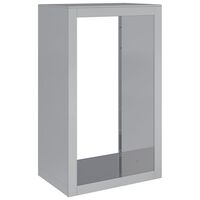 vidaXL Suporte para lenha 60x40x100 cm aço galvanizado