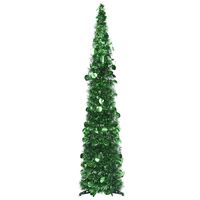 vidaXL Árvore de Natal pop-up artificial 120 cm PET verde