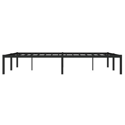 vidaXL Estrutura de cama 140x190 cm metal preto