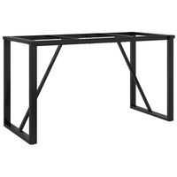 vidaXL Pernas para mesa de jantar estrutura em O ferro fundido