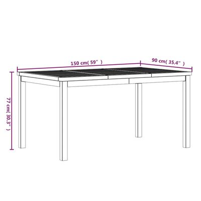 vidaXL 3 pcs conjunto de jantar para jardim madeira de teca maciça